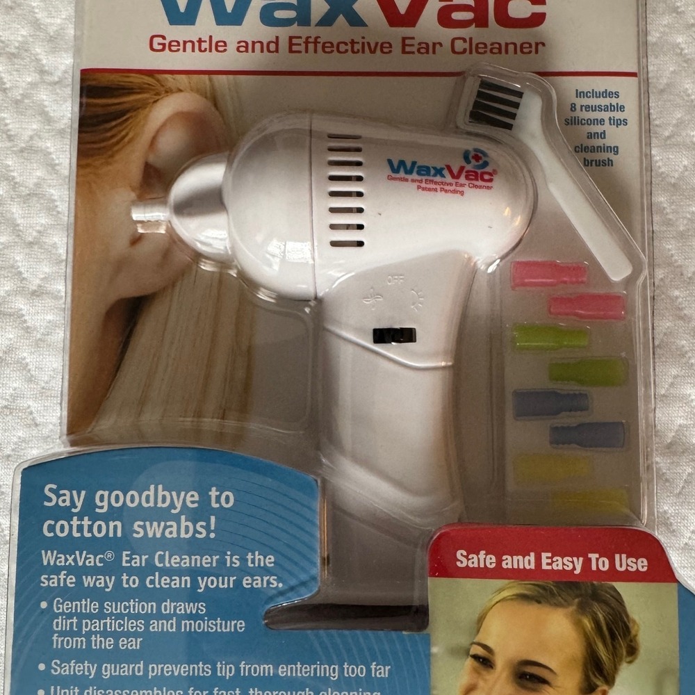 WaxVac Unisex Ear Cleaner  Regular White Blue